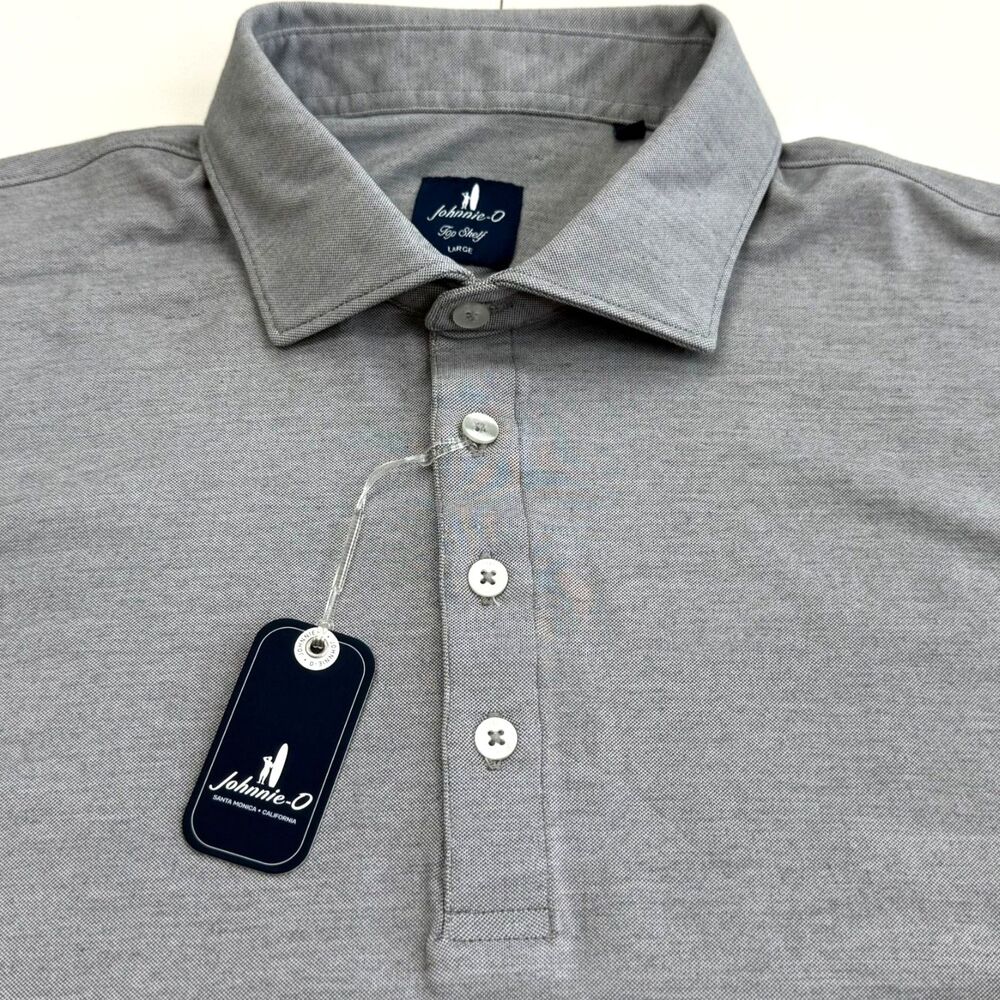 Johnnie-O Men's Idris Top Shelf Performance Polo Pima Cotton Large NWT